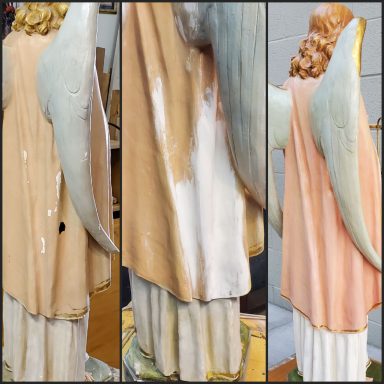 Before, During & After Beautiful Statue Restoration