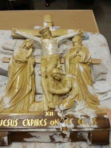 Irreplaceable - 12th of 14 matched art  pieces (Stations of The Cross). 
