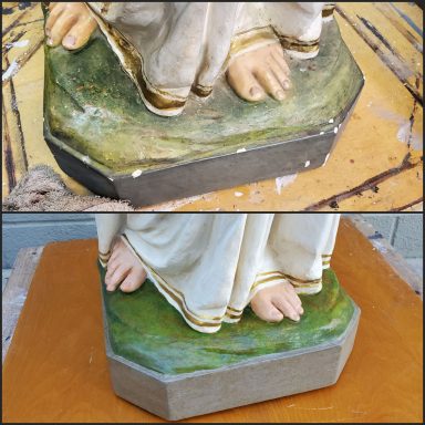 Deprato Statue Base - Before & After