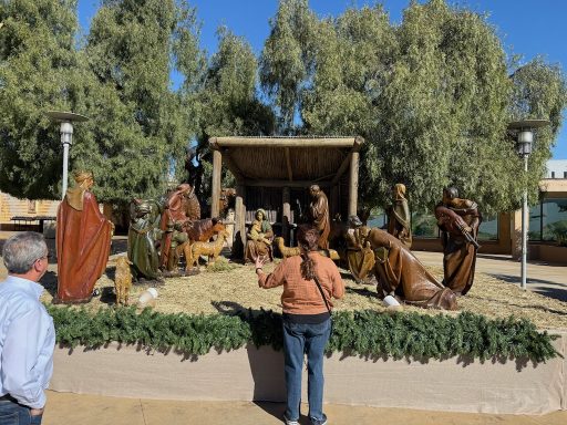 Nativity figures on display for 2025 season.