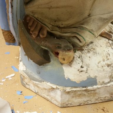 Statue Base - Virgin Mary