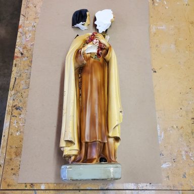 Serious Break to 18" Statue - Almost Unrepairable